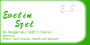 evelin szel business card